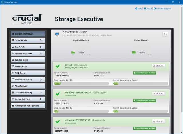 Crucial Storage Executive