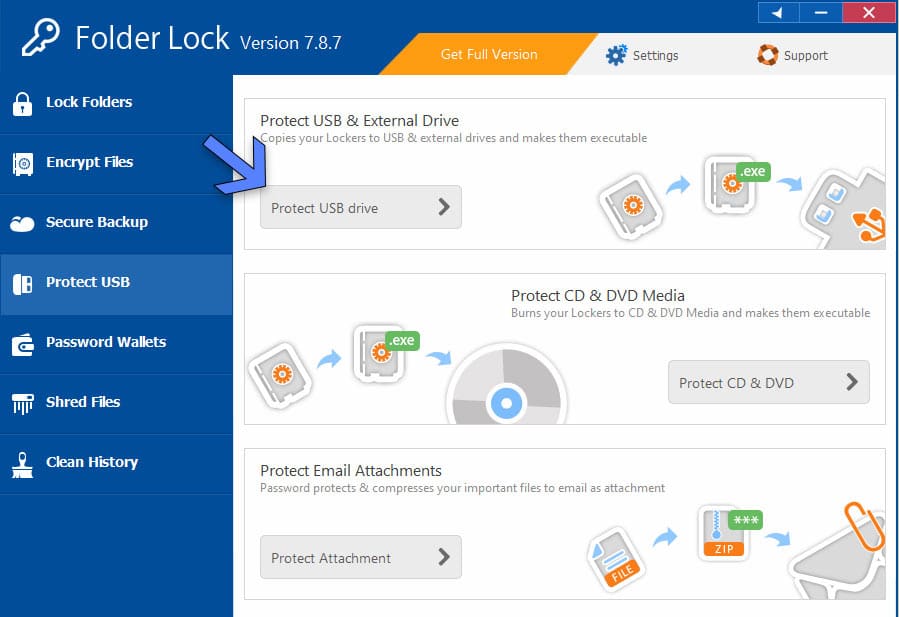 Encrypt pen drive