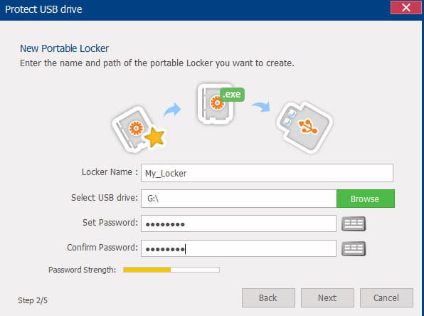 Encrypt pen drive