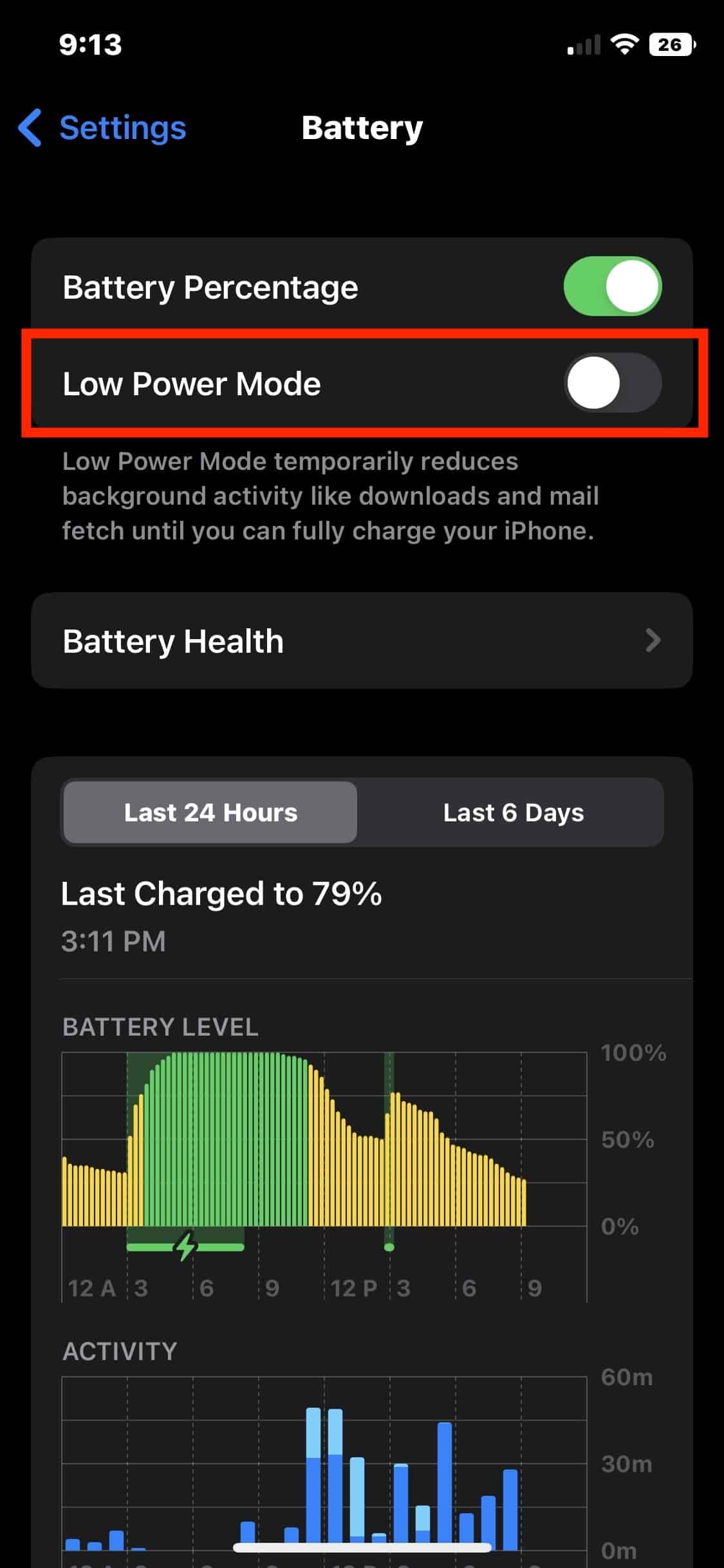 Low Power Mode