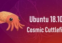 Ubuntu 18.10 “Cosmic Cuttlefish” is now available for download