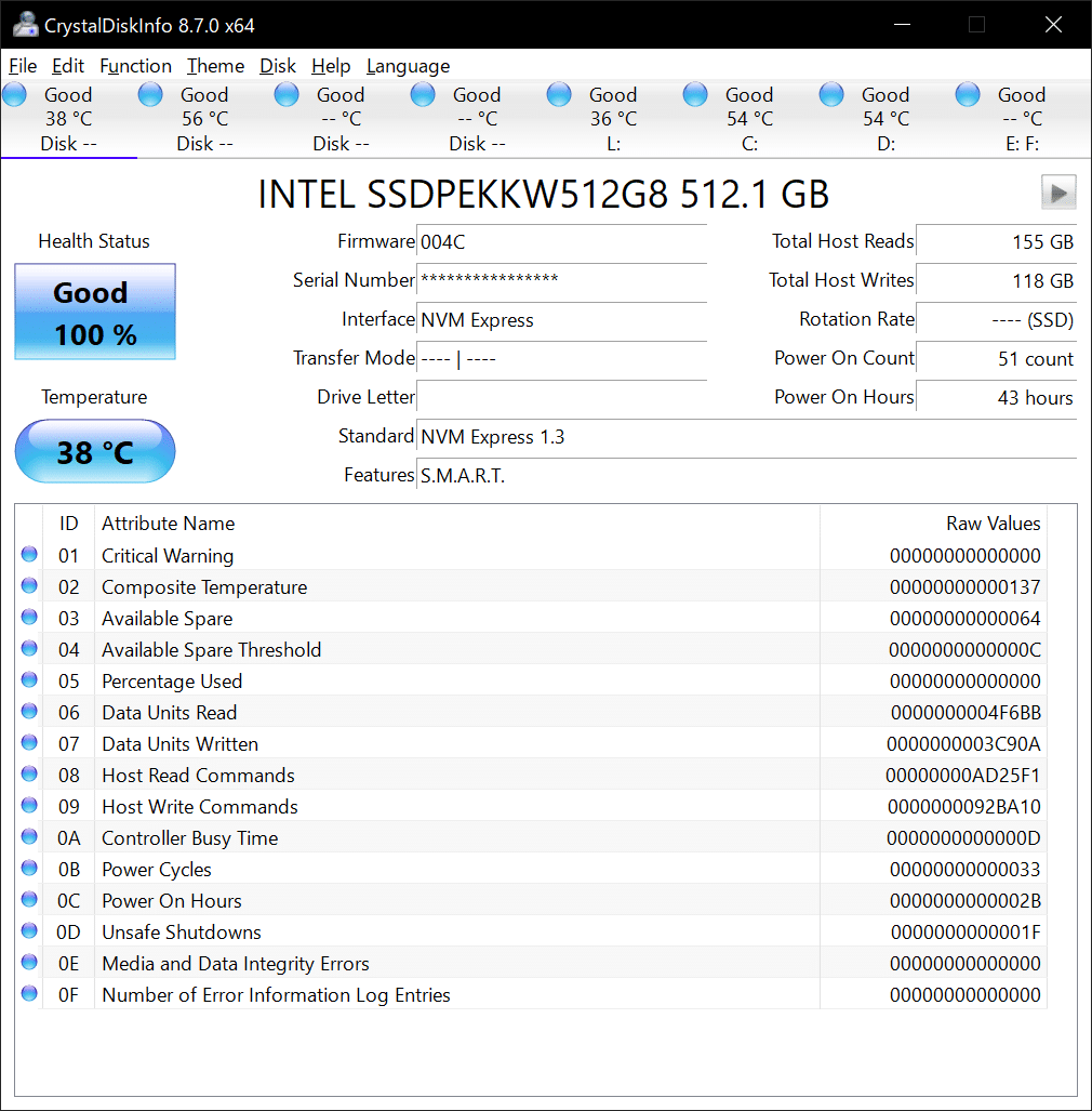 Crystal Disk Info