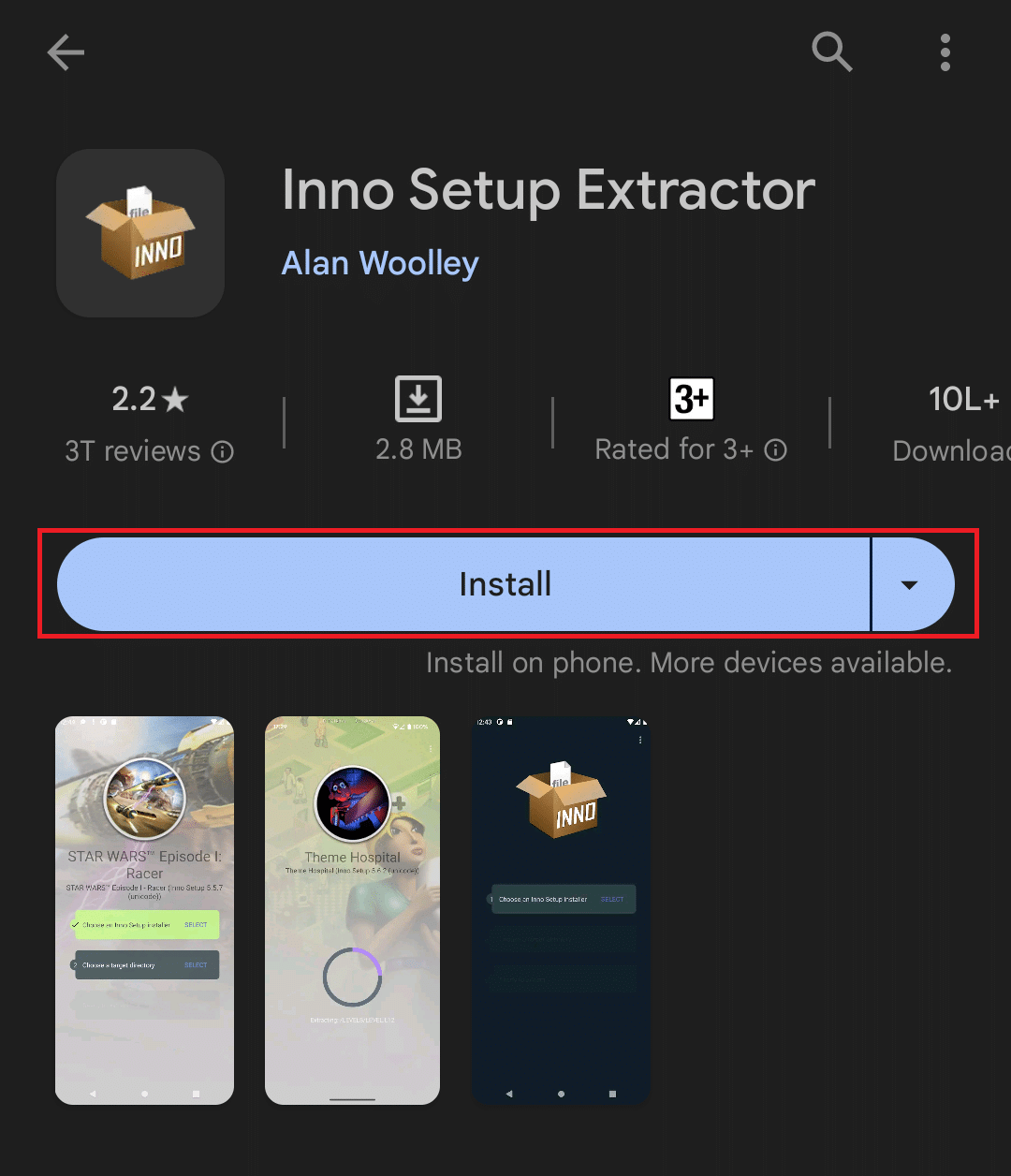 Install Inno Setup Extractor