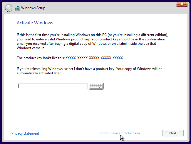 Windows 10 Activation